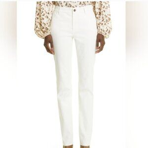 Lafayette 148 New York Size 12 Thompson Off White Jeans